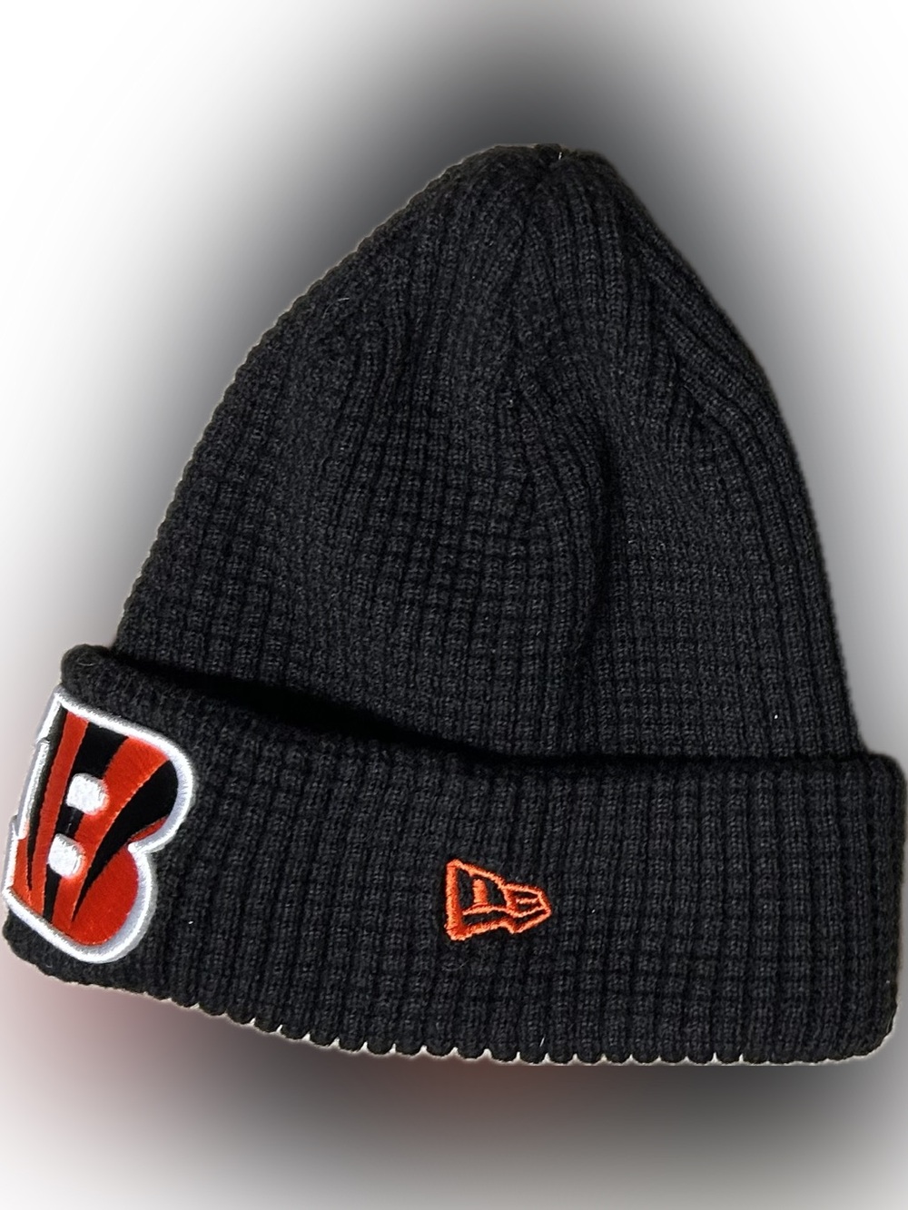 Cincinnati Bengals New Era Black Prime Cuffed Knit Hat
